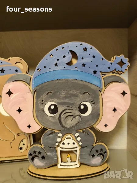 Детски лампи - мече, лисица, слонче, снимка 1