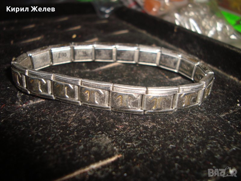 РАЗТЕГЛИВА СРЕБРИСТА ВИНТИДЖ ГРИВНА 22794, снимка 1