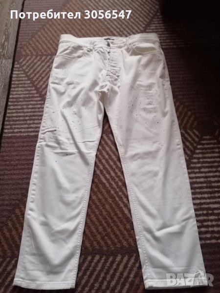 Бели дънки sisley, снимка 1