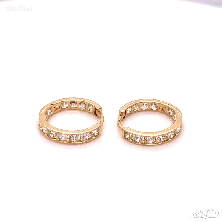 Златни обеци 2,29гр. 14кр. проба:585 модел:36360-6, снимка 1