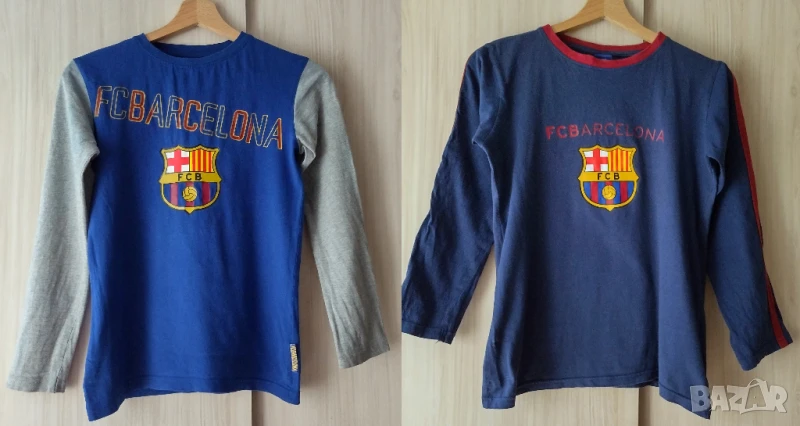 Barcelona - ЛОТ 2бр. детски блузи на Барселона, снимка 1