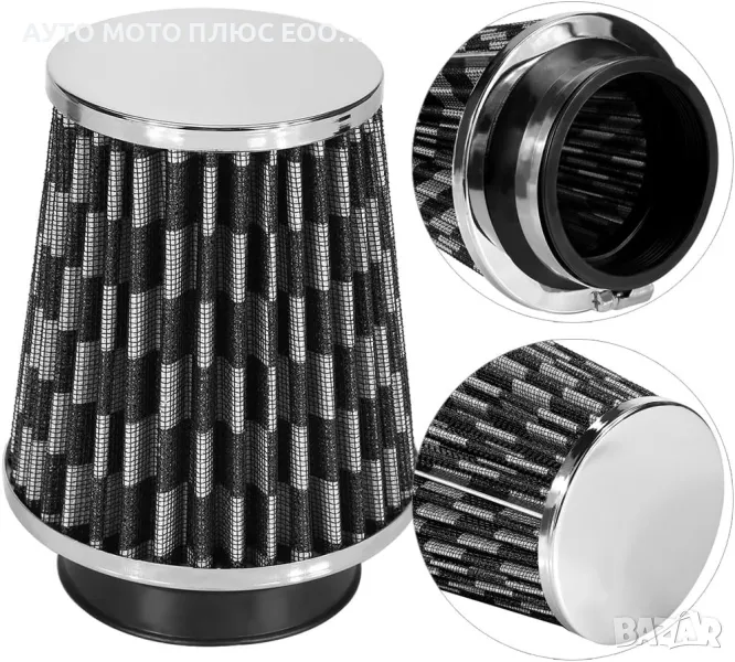 Универсален спортен въздушен филтър - Carbon 75мм., снимка 1