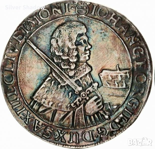 Монета Саксония 1 Талер 1660 г Йохан Георг II, снимка 1
