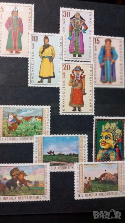 Пощенски марки Монголия, снимка 1