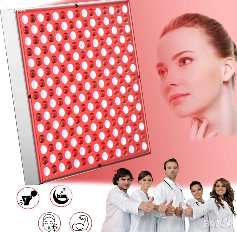 LED панел с инфрачервена светлина 660nm и 850nm, снимка 1