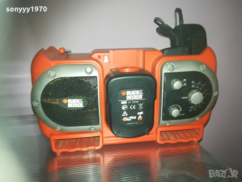 black & decker radio+battery+charger 2805212048, снимка 1
