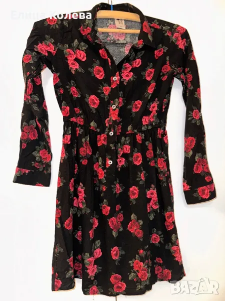 Красива детска рокля тип риза 146-152 см, снимка 1