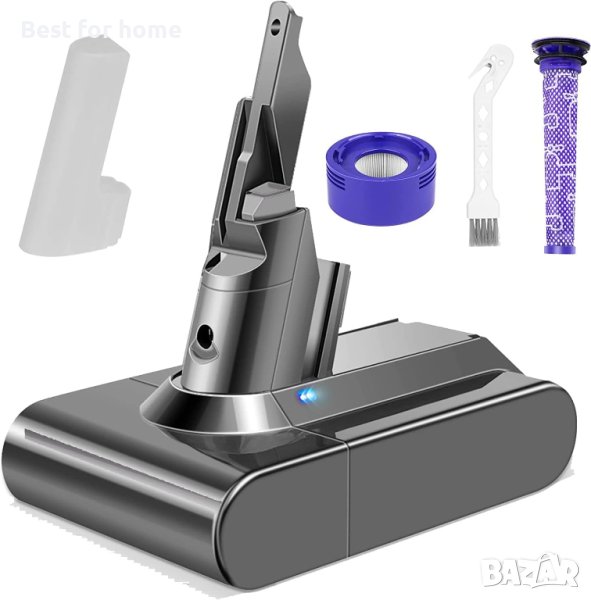 Комплект батерия и филтри за Dyson V7 5000mAh 21,6V литиева V7, снимка 1