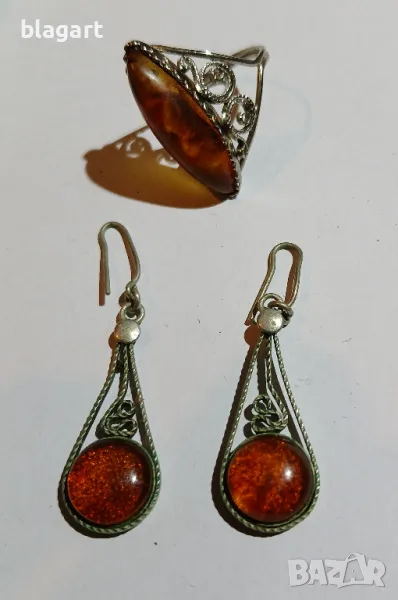 Кехлибар,янтар-пръстен, снимка 1