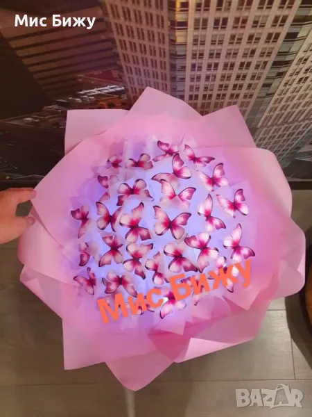 Луксозни Светещи Букети от Пеперуди , снимка 1