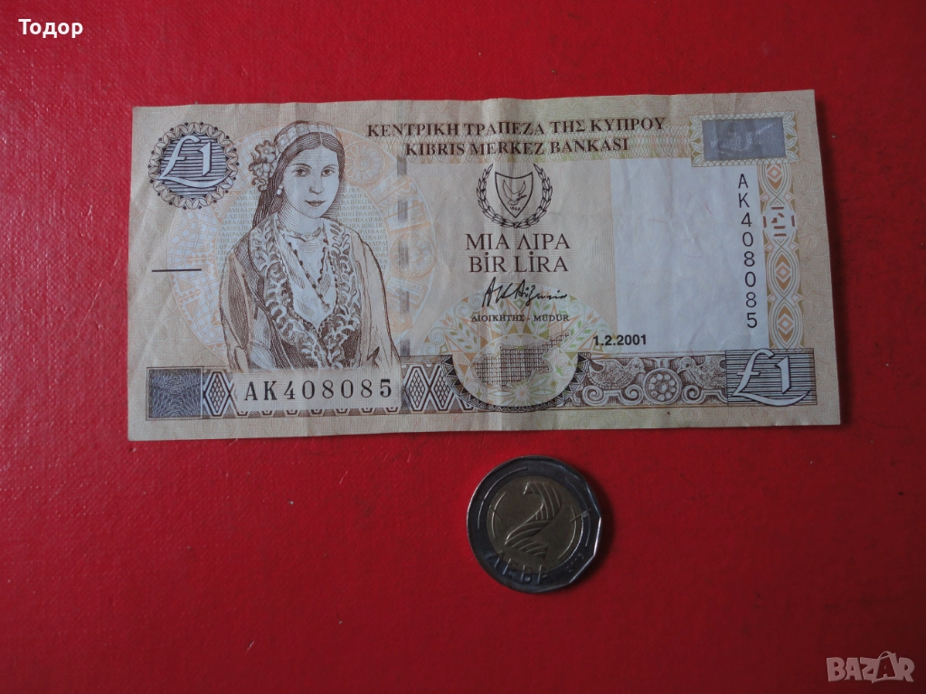 1 Паунд 2001 Кипър 8, снимка 1