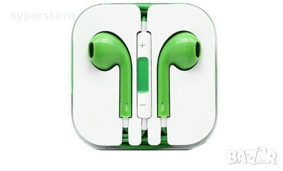 Хендсфри за iPhone 2G,2GS,3G,3GS,4G,4S,5G,5C,5S,iPhone 6, iPhone 6+, зелен  Nokia, LG, Samsung, HTC , снимка 1