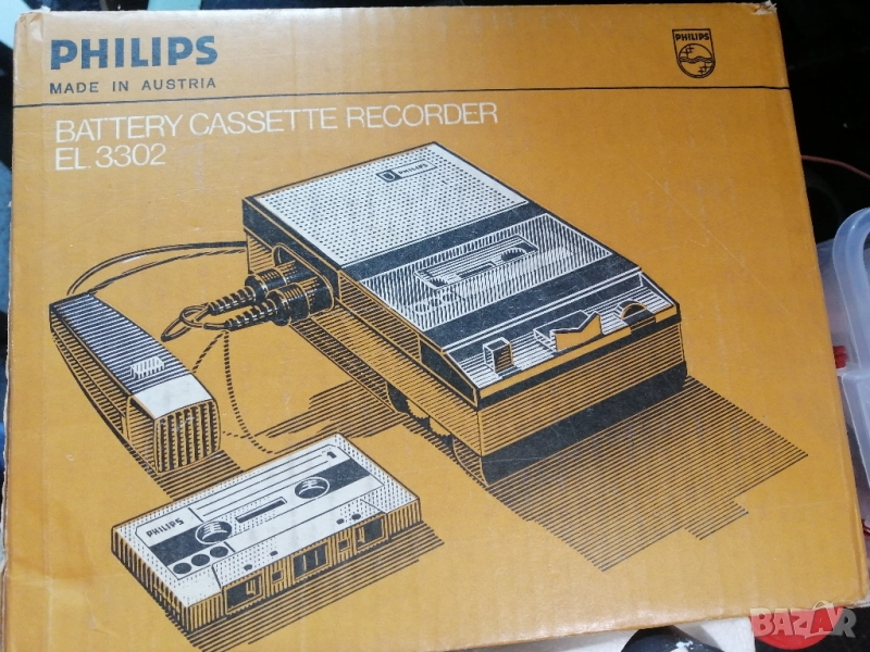 Ретро диктофон PHILIPS EL 3302, снимка 1