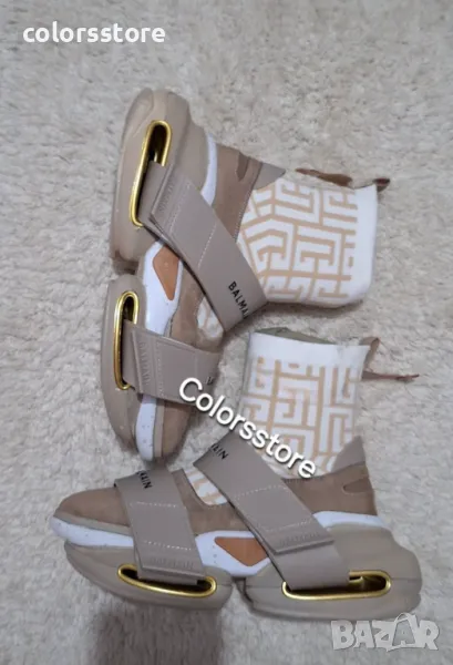  Маратонки BALMAIN  бежово/бяло -BR160te, снимка 1
