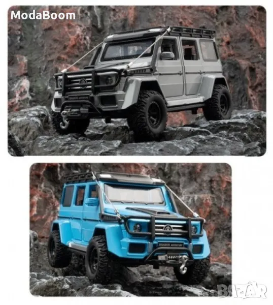 Метална количка с инерционен механизъм - Светлинни и звукови ефекти, мащаб 1:24, снимка 1