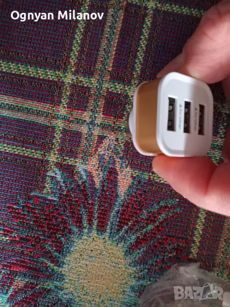 Преносим USB сплитер за бърз трансфер на данни с LED индикатор за компютър Лаптоп, снимка 1