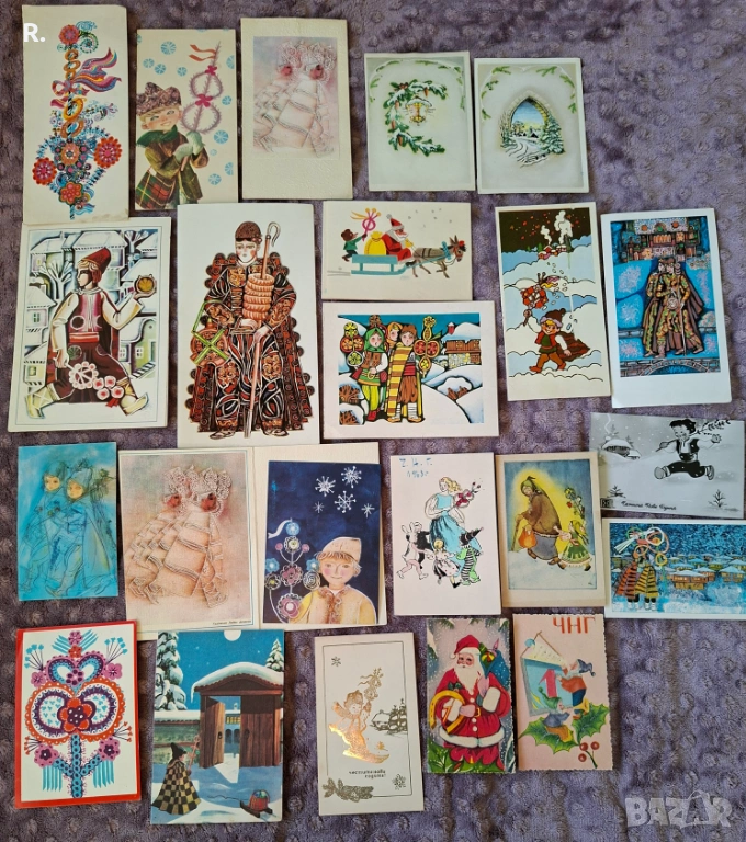 Детски картички, Нова година, 23бр, снимка 1