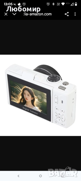 5K UHD цифров фотоапарат, 75MP 18X Zoom WiFi автофокус, малка камера с 3-инчов подвижен екран , снимка 1