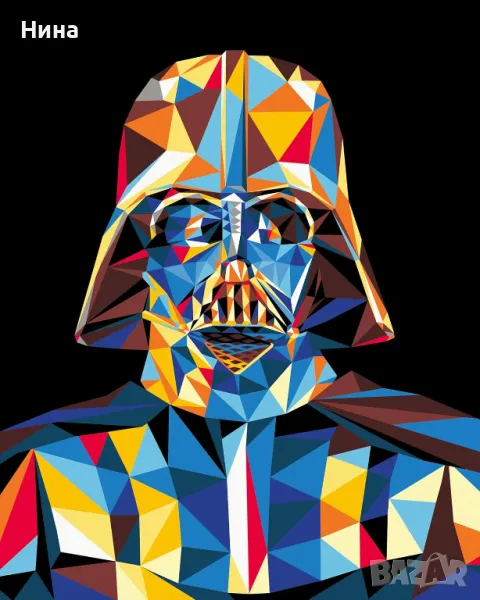 Рисуване по номера Star Wars- Дарт Вейдър, снимка 1