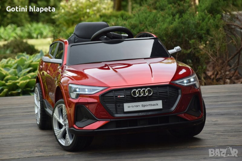 Акумулаторен джип AUDI SPORTBACK  12V ,MP3, с меки гуми АУДИ, снимка 1