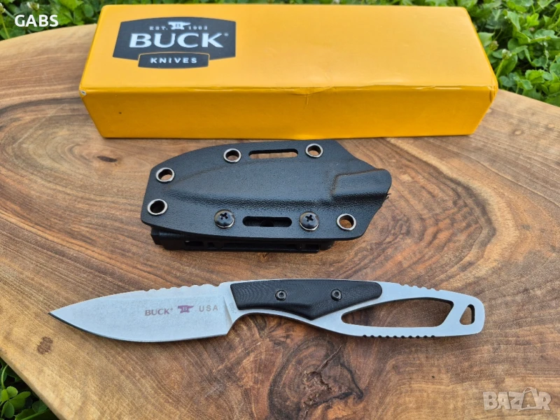 Тактически нож BUCK 635,фиксирано острие фултанг с кания, снимка 1