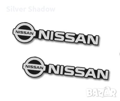 Нови алуминиеви емблеми ”NISSAN” - 33 мм. / 8 мм., снимка 1