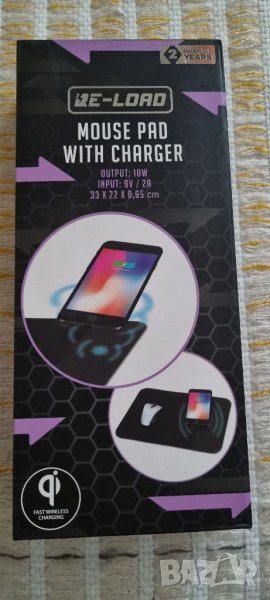 Подложка за мишка с безжично зарядно устройство, снимка 1