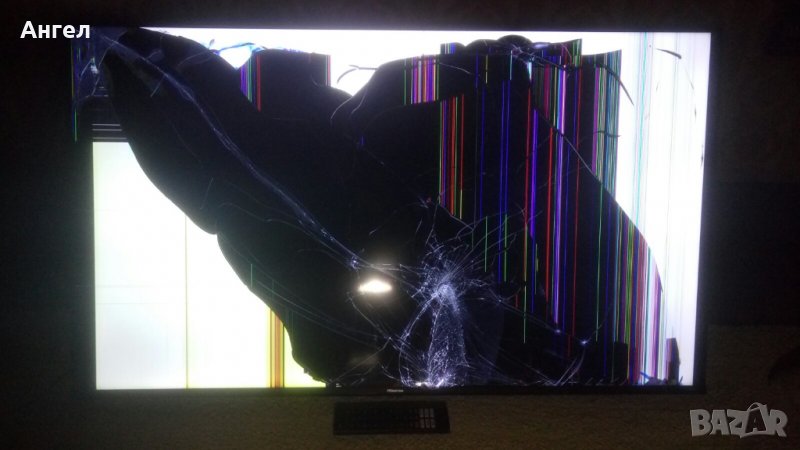 Hisense 50A6BG със счупен дисплей., снимка 1