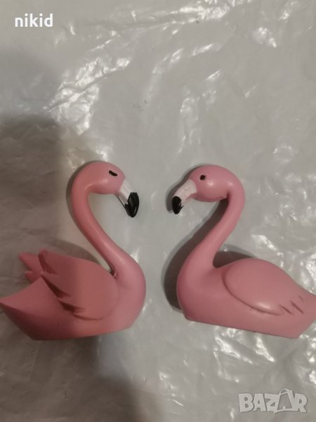 малко фламинго украса за торта и др фигурка от акрил гипс смола лебед, снимка 1