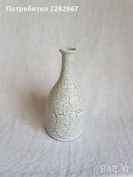 Луксозна бяла ваза за сухи цветя, снимка 1