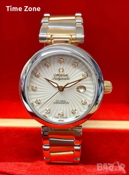 Omega De Ville Ladymatic 34mm Co-Axial Steel & Pink Gold Дамски Различни Варианти, снимка 1