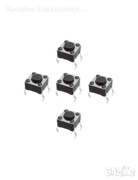 Малък бутон Tact Switch микропревключвател 5 бр., снимка 1