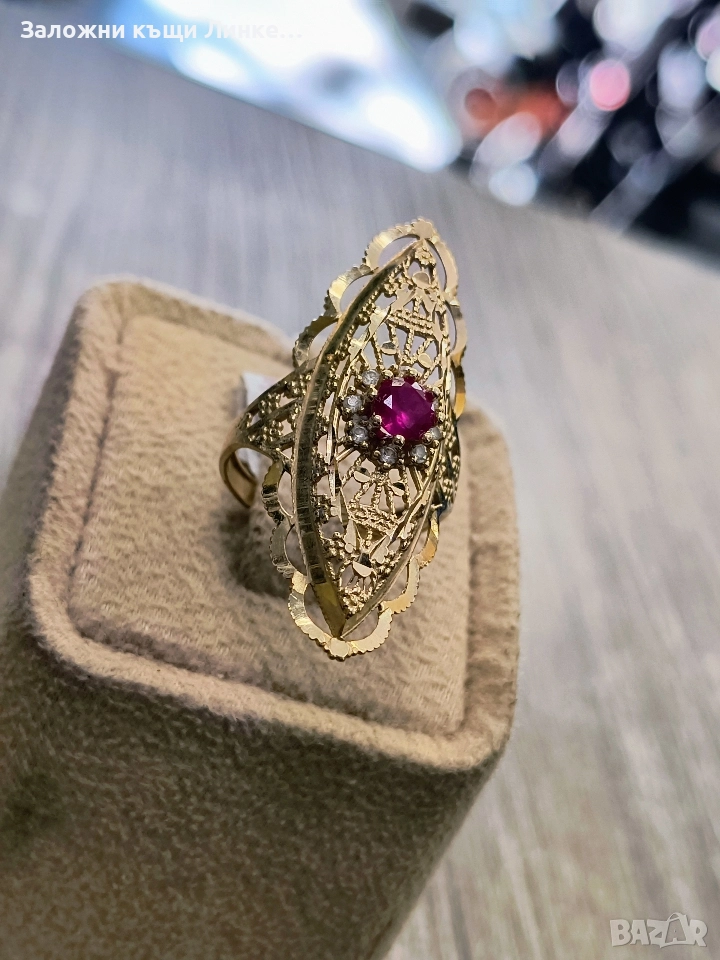 Златен Пръстен 3.23гр / 14К, снимка 1