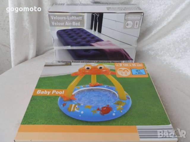 нов Бебешки басейн,2 камери,меко надуваемо комфортно дъно,НОВО надуваемо легло,надуваем дюшек, снимка 13 - Надуваеми играчки - 28826002