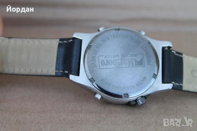 Швейцарски мъжки часовник ''Marlboro racing watch'' хронограф, снимка 5 - Мъжки - 50565464