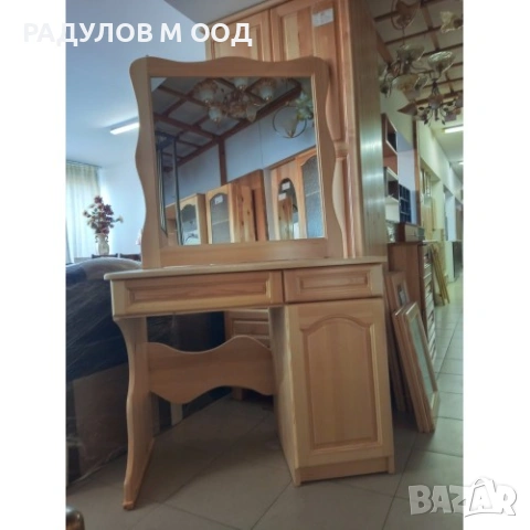 Тоалетка с огледало масив-чам, снимка 3 - Тоалетки - 53607794