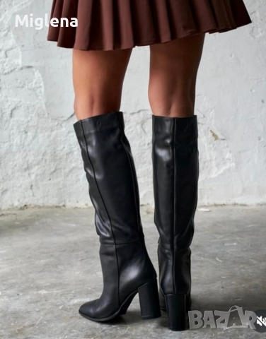 Дамски ботуши на ток , снимка 2 - Дамски ботуши - 52316444