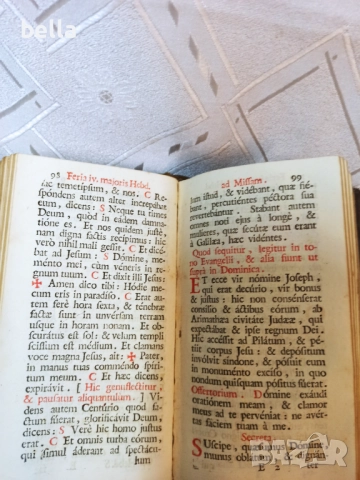 литургична книга – OFFICIUM Hebdomadae Sanctae 1787, снимка 8 - Други - 52508813