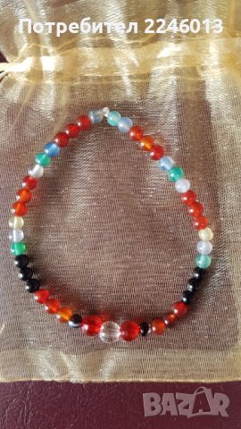 Гривни-за късмет и благополучие-естествени камъни-ръчна изработка, снимка 8 - Гривни - 37878748