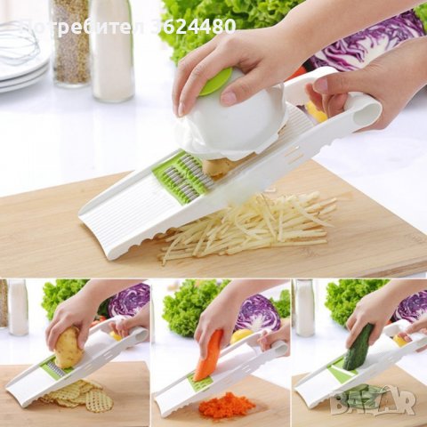 Ренде с 5 вида взаимозаменяеми остриета от неръждаема стомана , снимка 9 - Аксесоари за кухня - 39953550