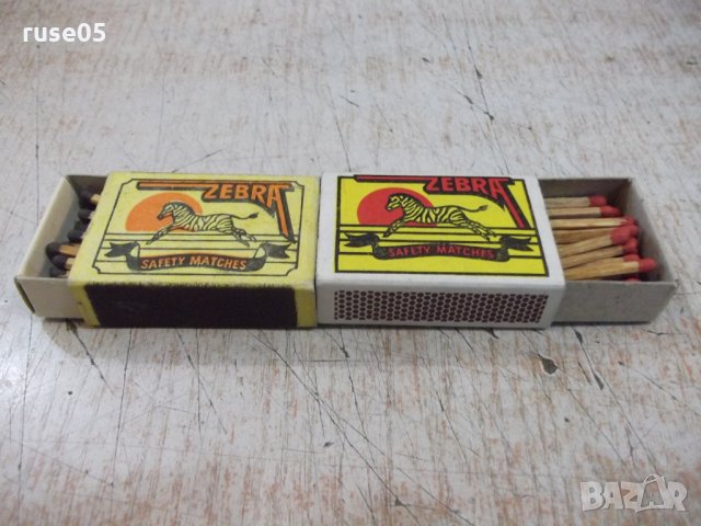Лот от 2 бр. кибрита "ZEBRA", снимка 2 - Други ценни предмети - 28038067