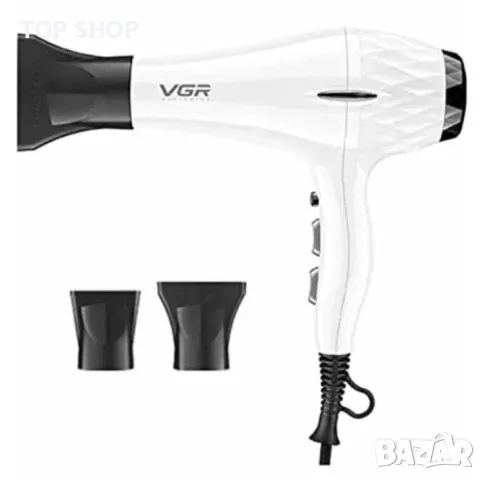 Професионален сешоар VGR с 3 степени и 2 скорости, професионална салонна серия, V-413, снимка 2 - Сешоари - 48853345