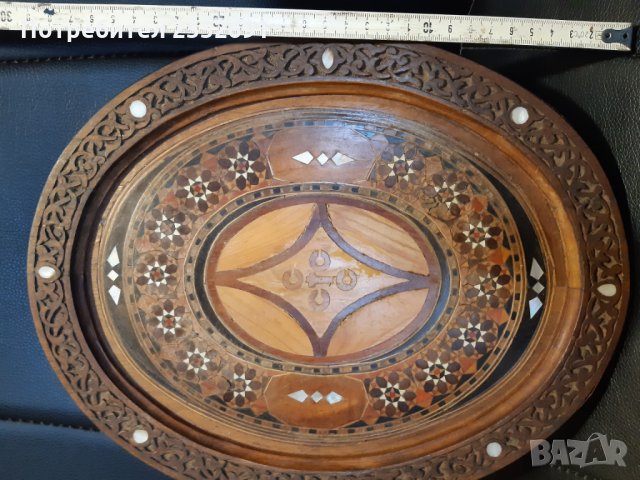 Ръчно изработен поднос , снимка 3 - Декорация за дома - 27849972