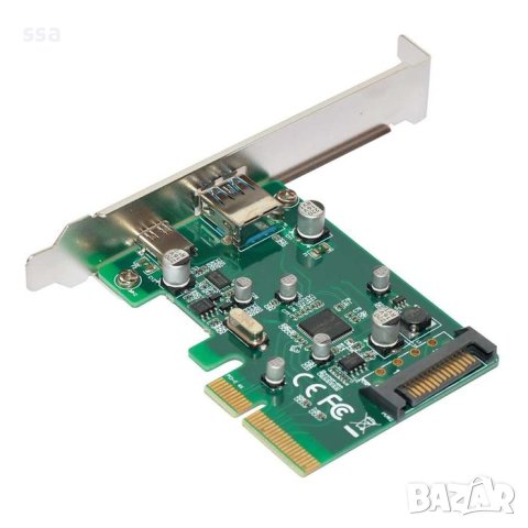 PCI-E card то USB3.1 A , Type C ports - MAKKI, снимка 2 - Други - 43063293