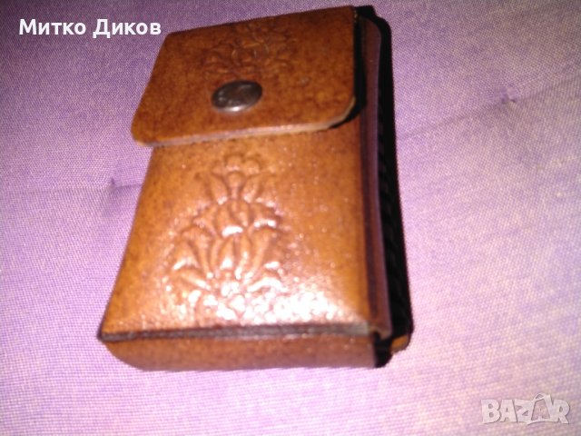 Калъвче ново дълги цигари естествена кожа за колан 103х60х27мм, снимка 5 - Чанти - 40792419