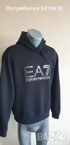 Emporio Armani EA7 Hoodie Mens Size L  ОРИГИНАЛ! Мъжки Суитшърт!, снимка 4 - Суичъри - 49086176