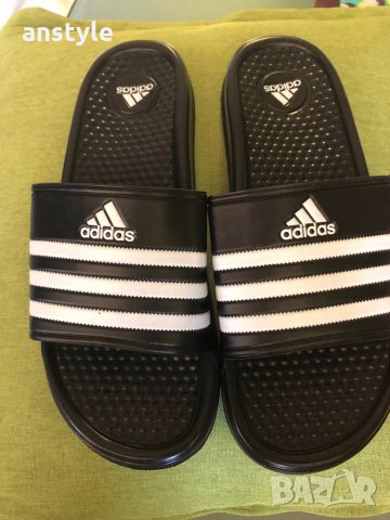ПРОМО_Adidas джапанки в бяло и черно/реплика, снимка 3 - Джапанки - 33254112
