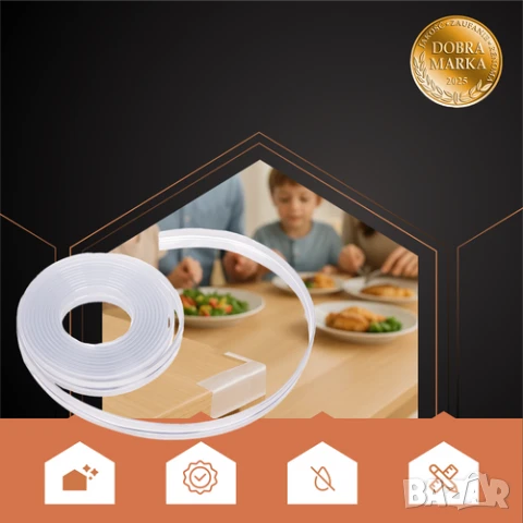 Предпазна лента за обезопасяване на ръбове / Протектор за ъгли и ръбове, снимка 3 - Други стоки за дома - 50835801