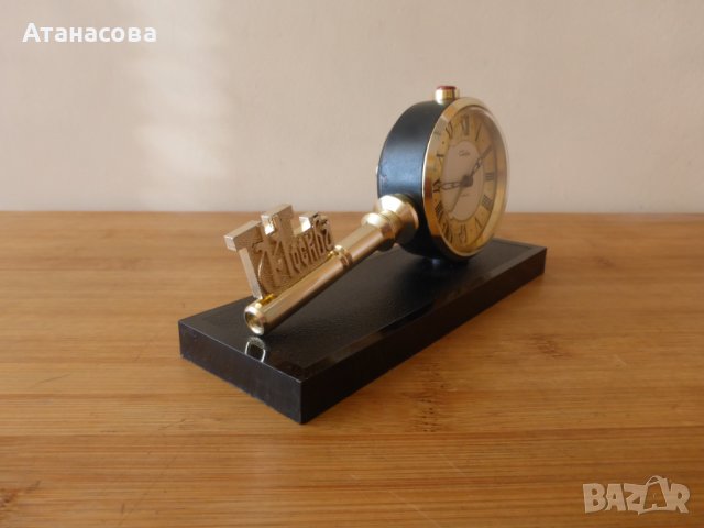 Будилник Слава "Ключът на Москва" часовник, снимка 8 - Антикварни и старинни предмети - 43158305