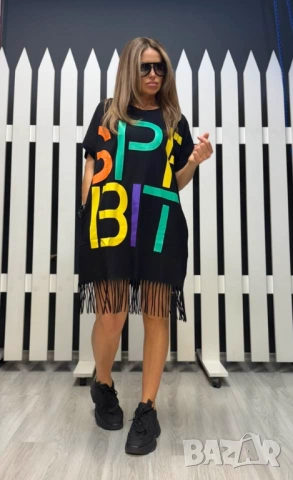 цветна Рокля, снимка 3 - Рокли - 51455846